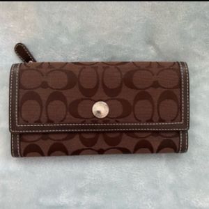 NWOT Authentic Coach Signature Wallet Brand New